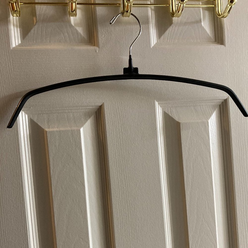 Black Rubber Coated Hangers